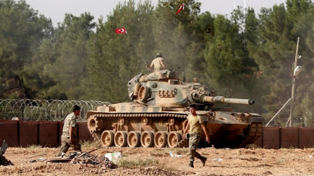 Завершающая военной операции. Турецкий Firat Kalkani Tank.