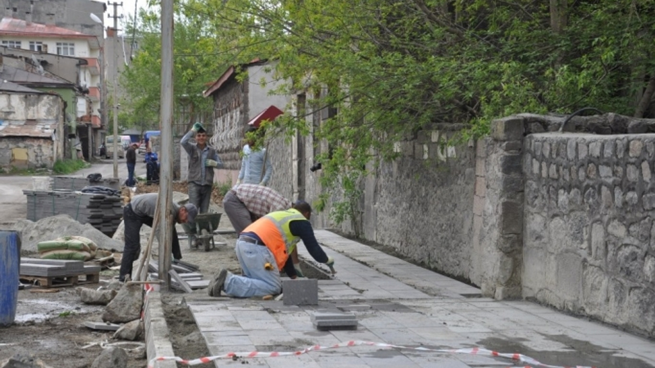 osmanli projesi kapsaminda kaldirimlar