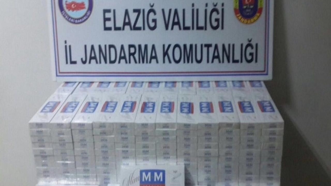 Elazığ’da 6 bin paket kaçak sigara ele geçirildii SonHaberler