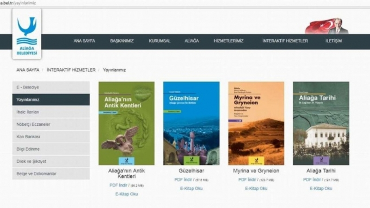 Aliaga Belediyesinden E Kitap Hizmeti Sonhaberler
