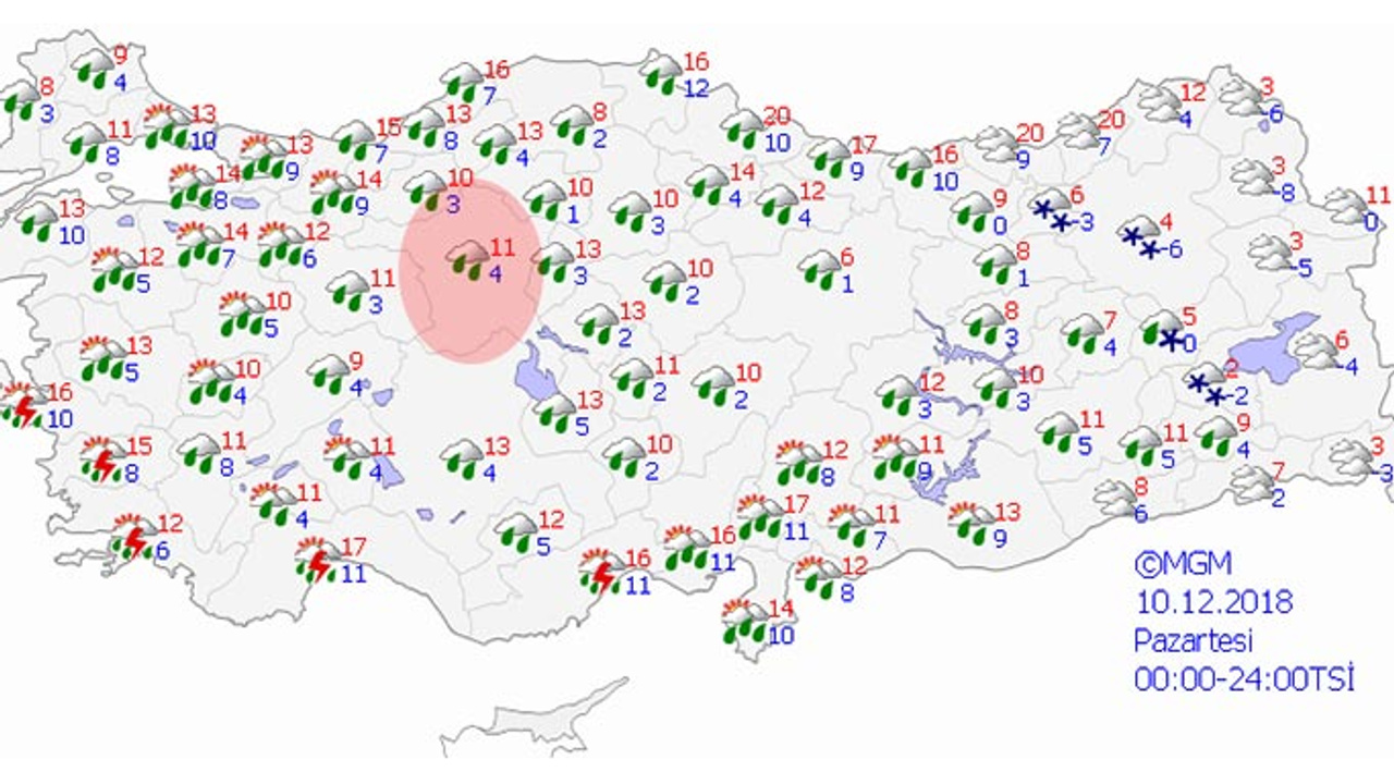 Ankara 10 Aralık Pazartesi hava durumu nasıl olacak ...