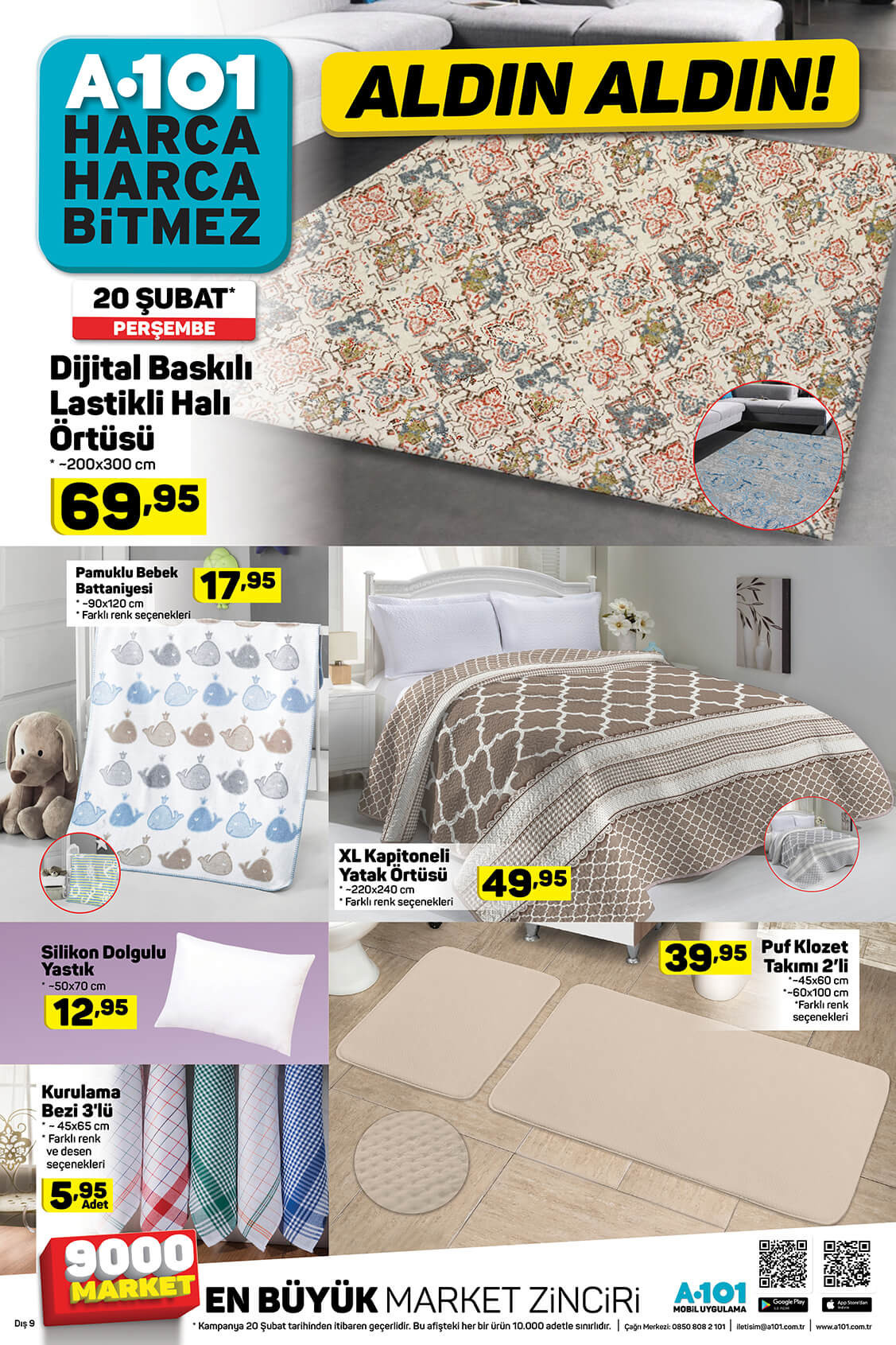 A101 20 Şubat 2020 Aktüel Ürünler Kataloğu yayınlandı