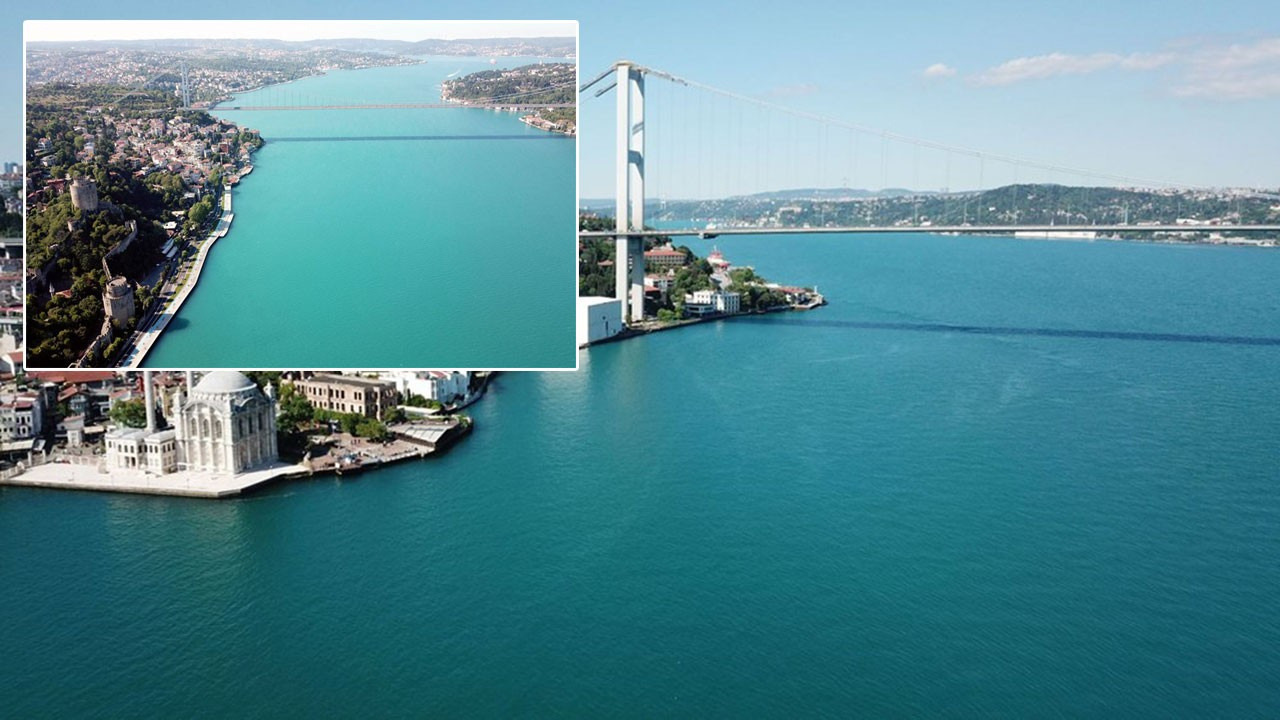 İstanbul Boğazı renk değiştirdi
