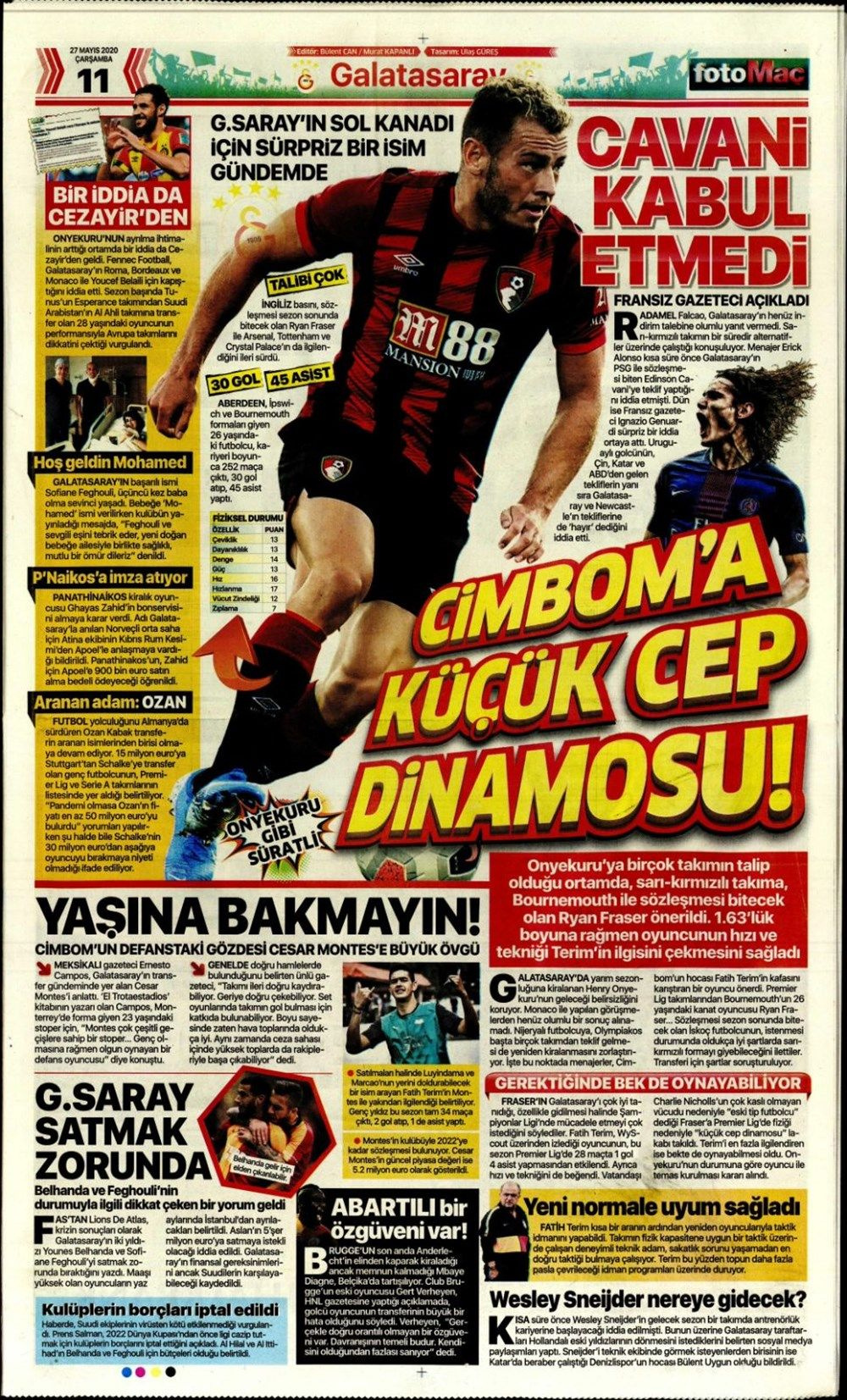 Spor gazetelerinin 27 Mayıs manşetleri - Sayfa 7