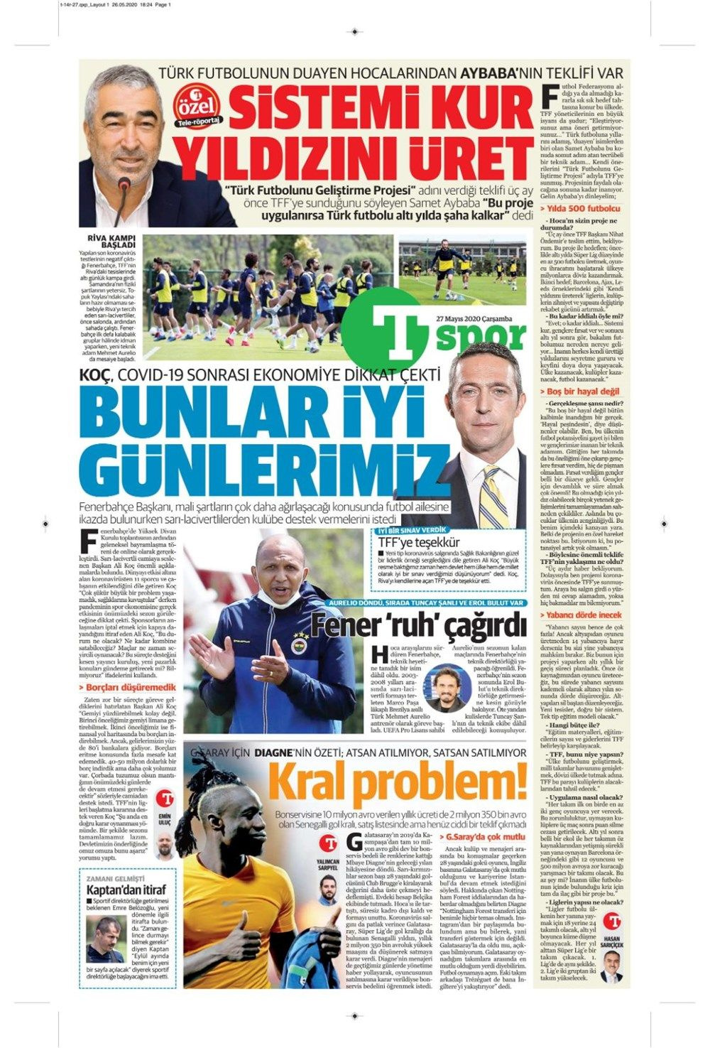 Spor gazetelerinin 27 Mayıs manşetleri - Sayfa 14