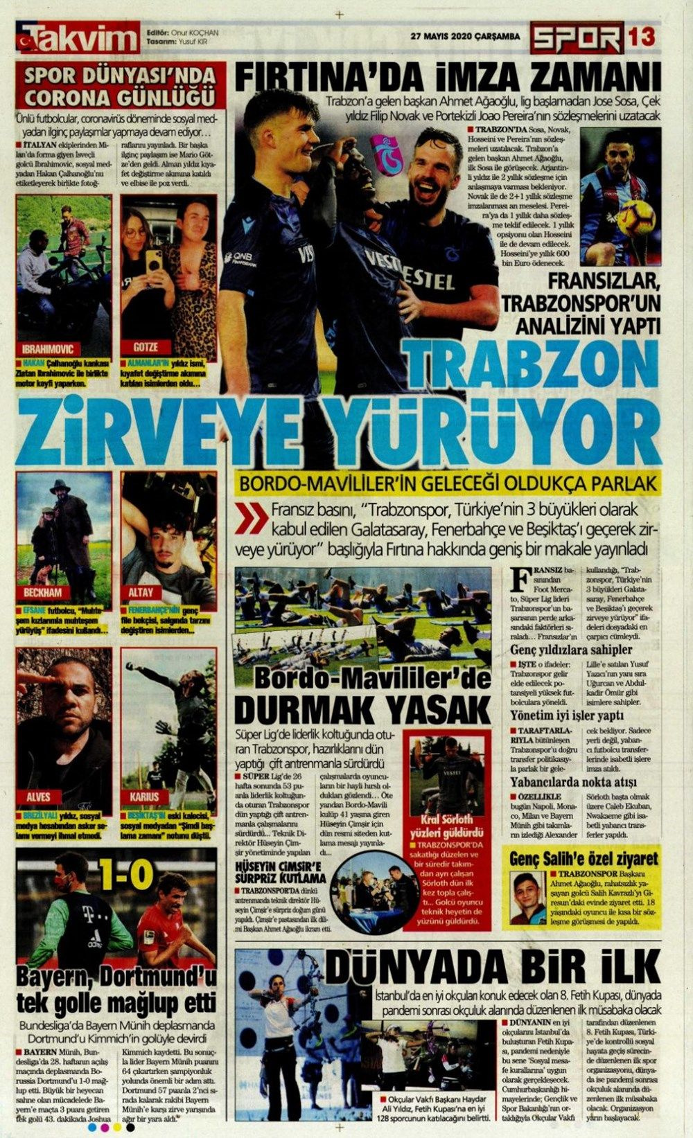 Spor gazetelerinin 27 Mayıs manşetleri - Sayfa 12