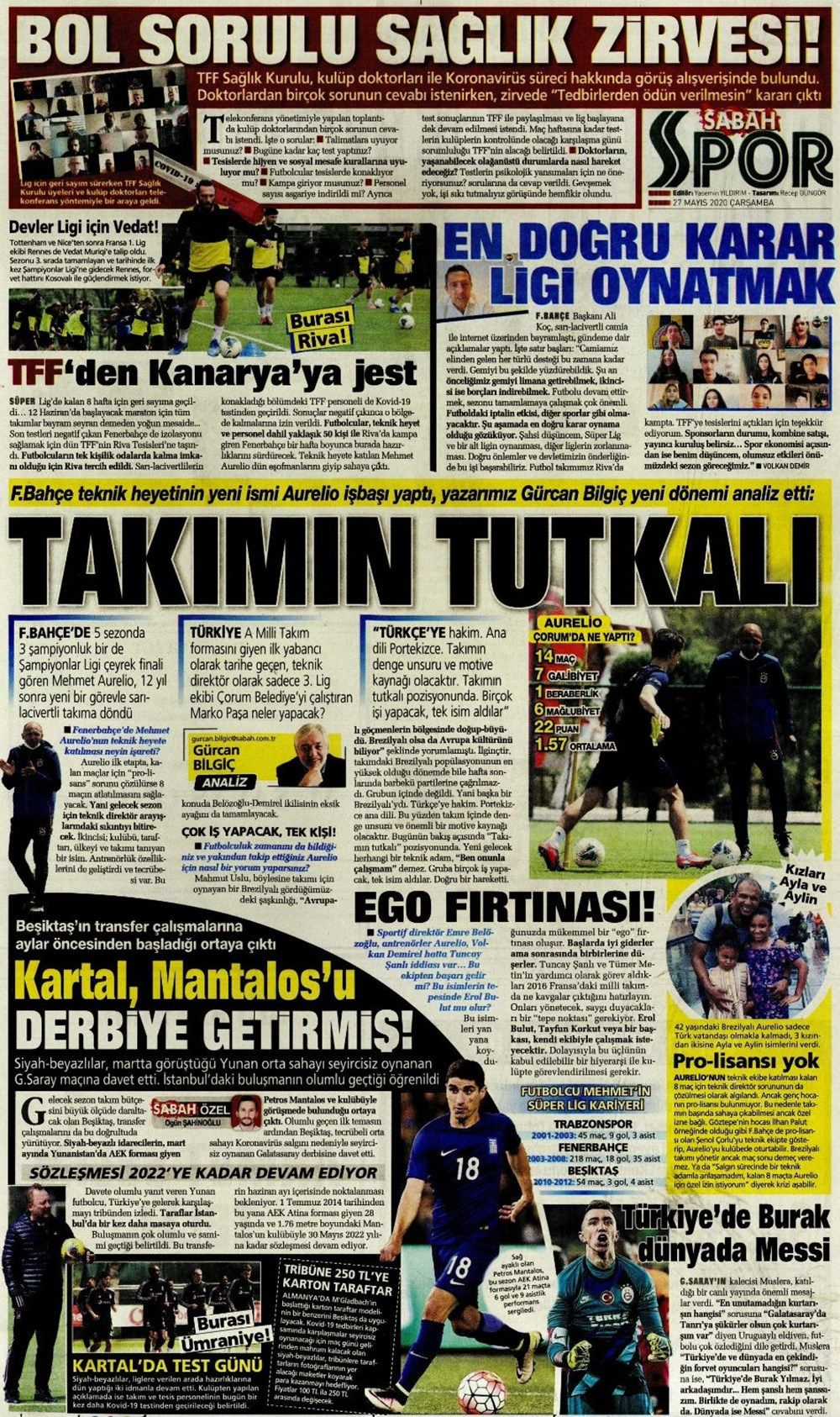 Spor gazetelerinin 27 Mayıs manşetleri - Sayfa 8