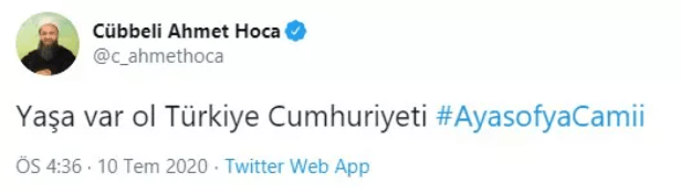 Danıştay'ın Ayasofya kararı sonrası ilk tepkiler - Sayfa 8