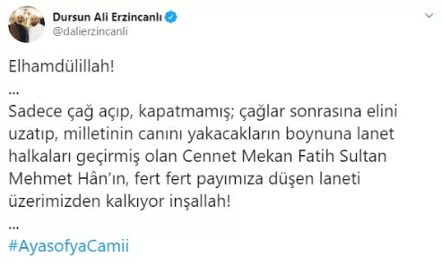 Danıştay'ın Ayasofya kararı sonrası ilk tepkiler - Sayfa 9
