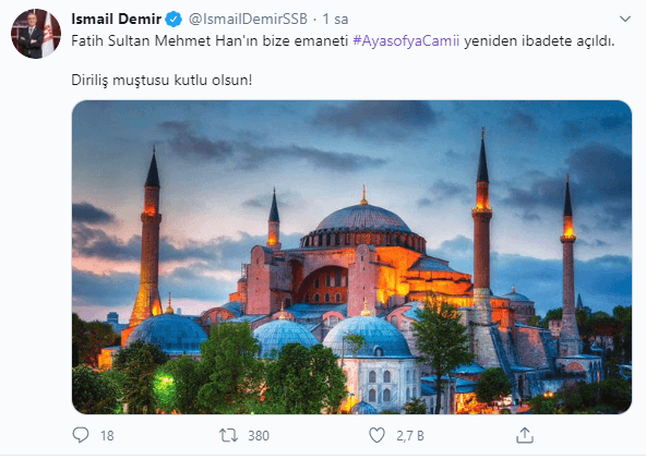 Danıştay'ın Ayasofya kararı sonrası ilk tepkiler - Sayfa 15
