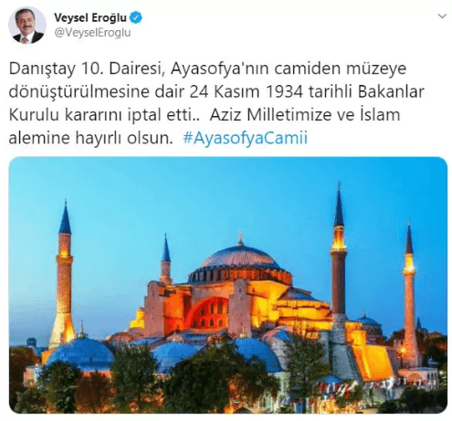 Danıştay'ın Ayasofya kararı sonrası ilk tepkiler - Sayfa 13