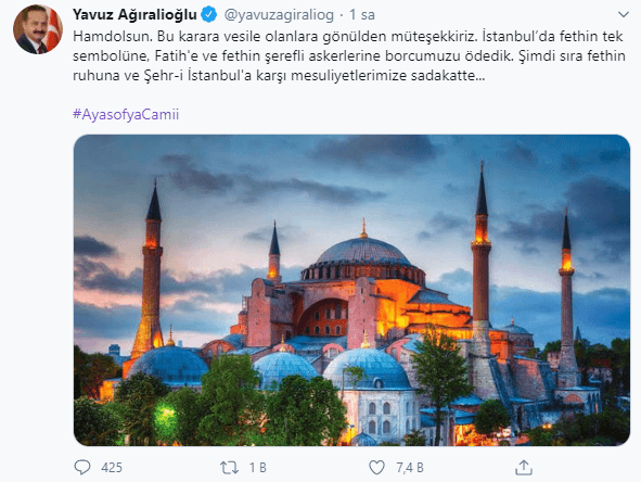Danıştay'ın Ayasofya kararı sonrası ilk tepkiler - Sayfa 14