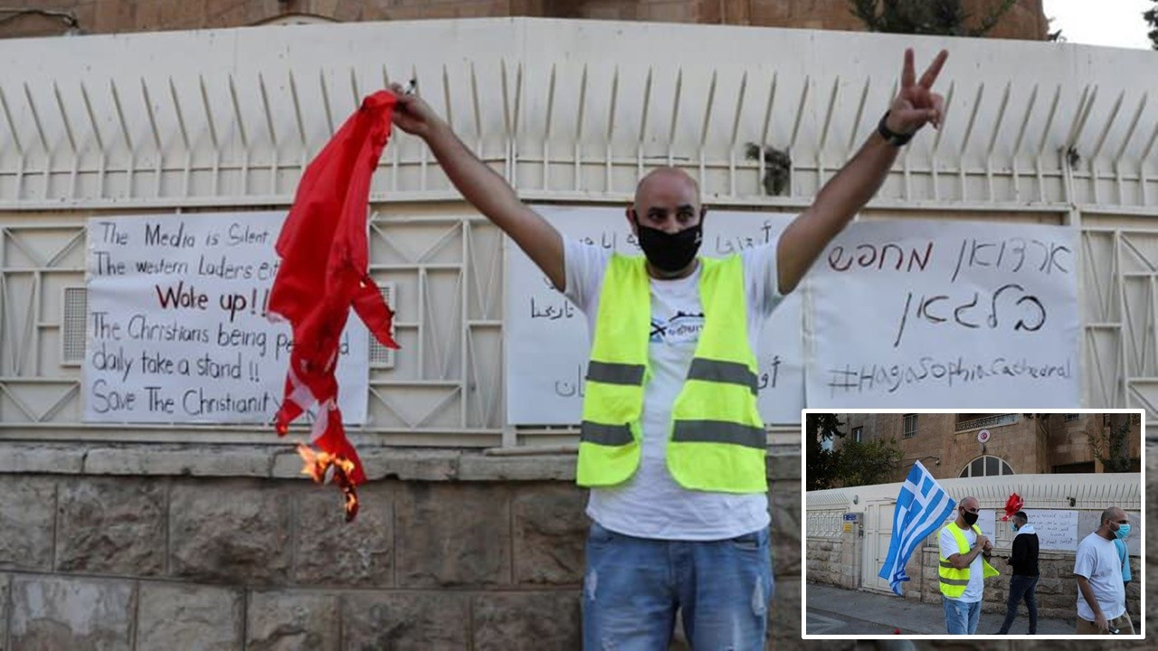 Konsolosluğumuza saldırıp Türk bayrağını yaktılar