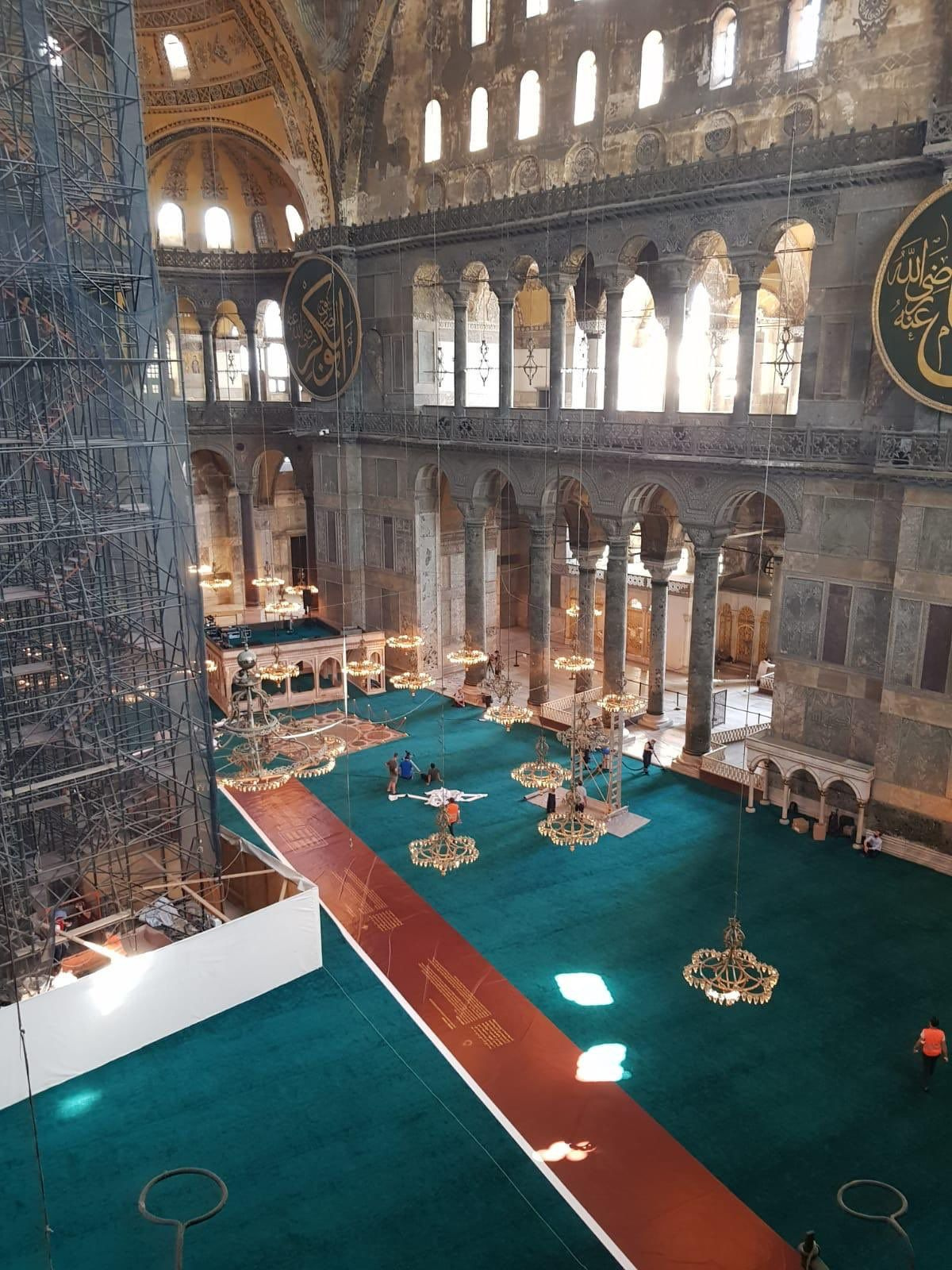 Halı serili Ayasofya Camii'nden ilk kareler - Sayfa 5