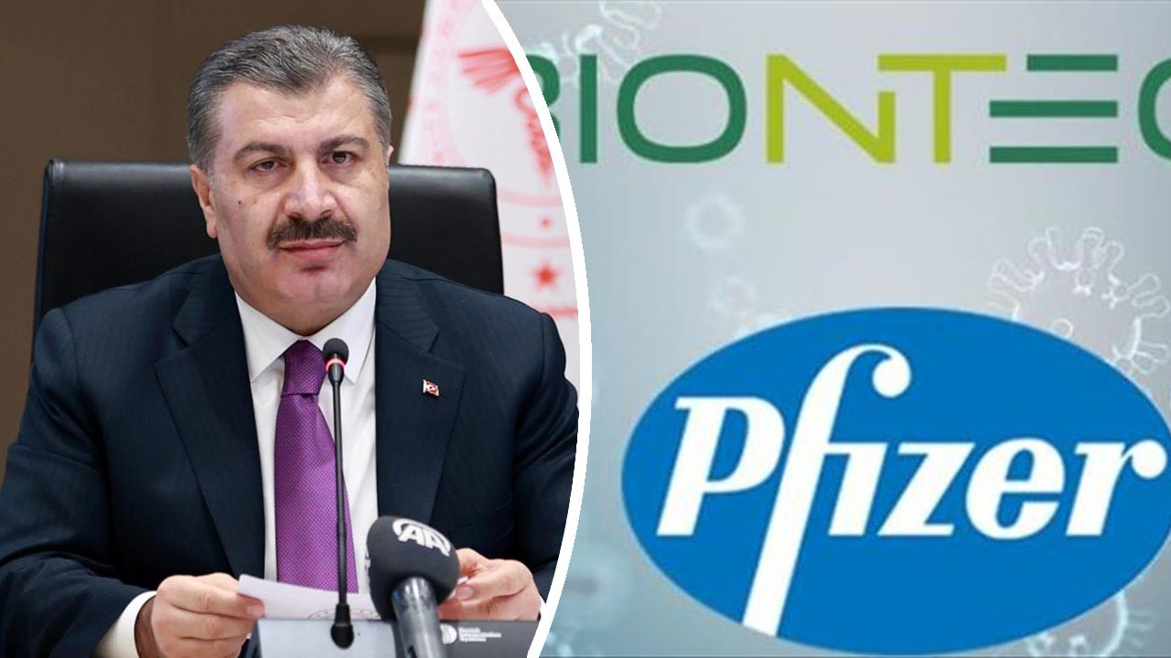 Bakan Koca açıkladı: Türkiye, Alman-Amerikan ortaklı BionTech Pfizer aşısı için imzayı attı