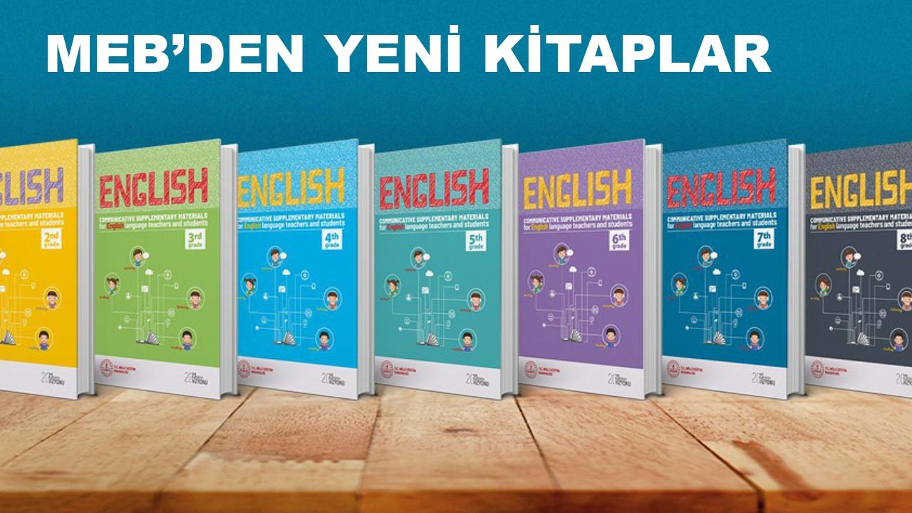 MEB'den İngilizce için 7 yeni kitap