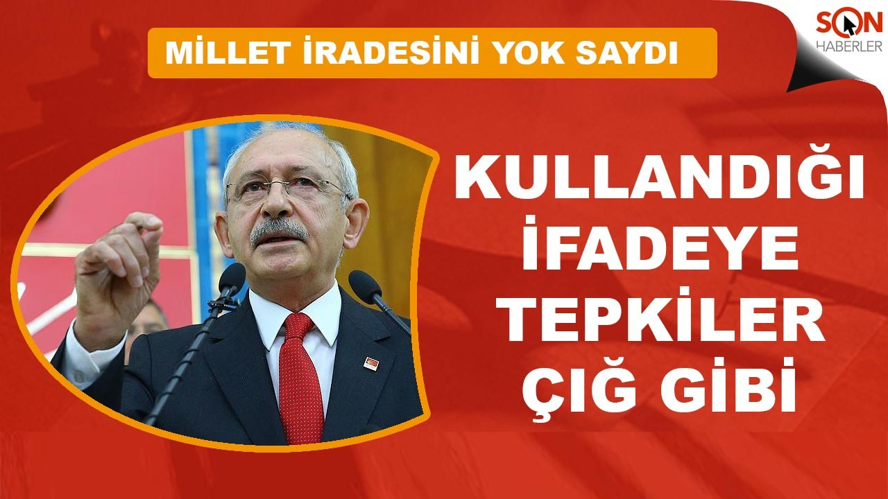 Cumhurbaşkanı Erdoğan'a 'sözde' diyen Kılıçdaroğlu'na tepkiler yükseliyor