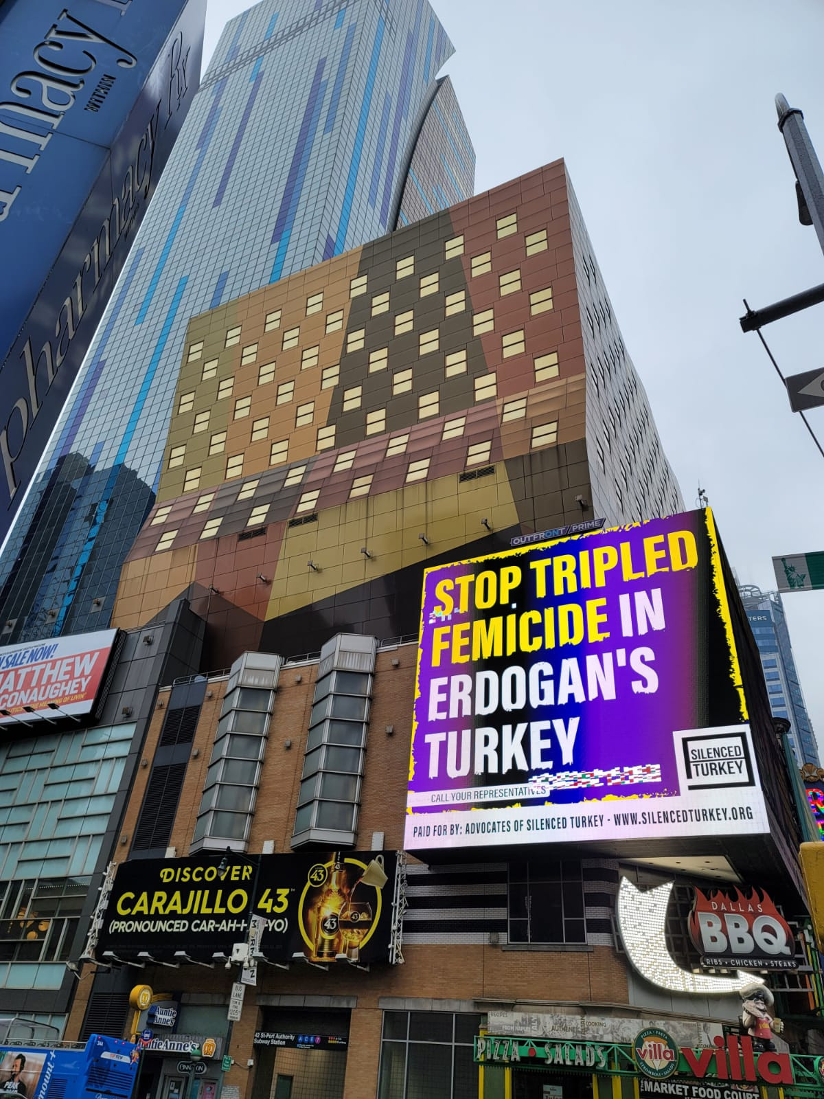 ABD sokaklarında 'Stop Erdoğan' propagandası
