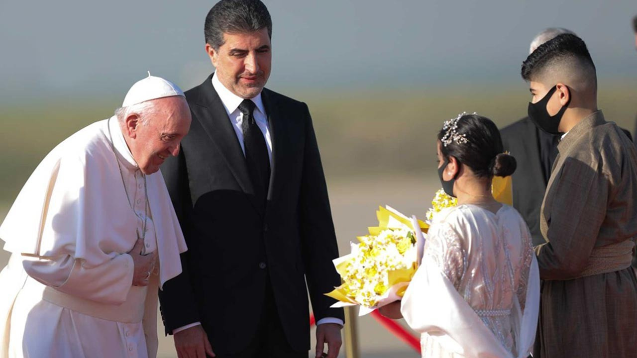 Papa Erbil'de böyle karşılandı