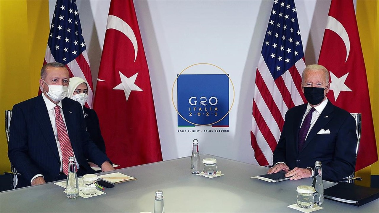 G20 Roma Zirvesinde Erdoğan ile Biden görüştü