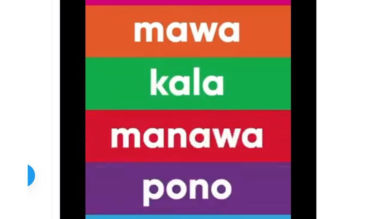 Mawa, kala, manawa, pono, aloha ne demek, anlamı n