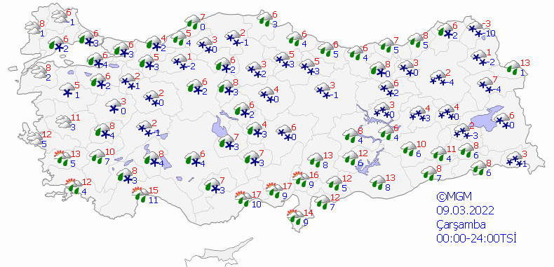 Kar yağacak mı İstanbul'a kar ne zaman yağacak, haritalı hava durumu?