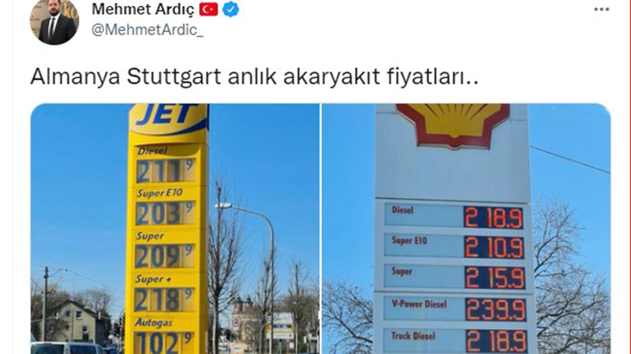 Almanya akaryakıt fiyatları ne kadar, benzin, motorin Almanya'da ne kadar?