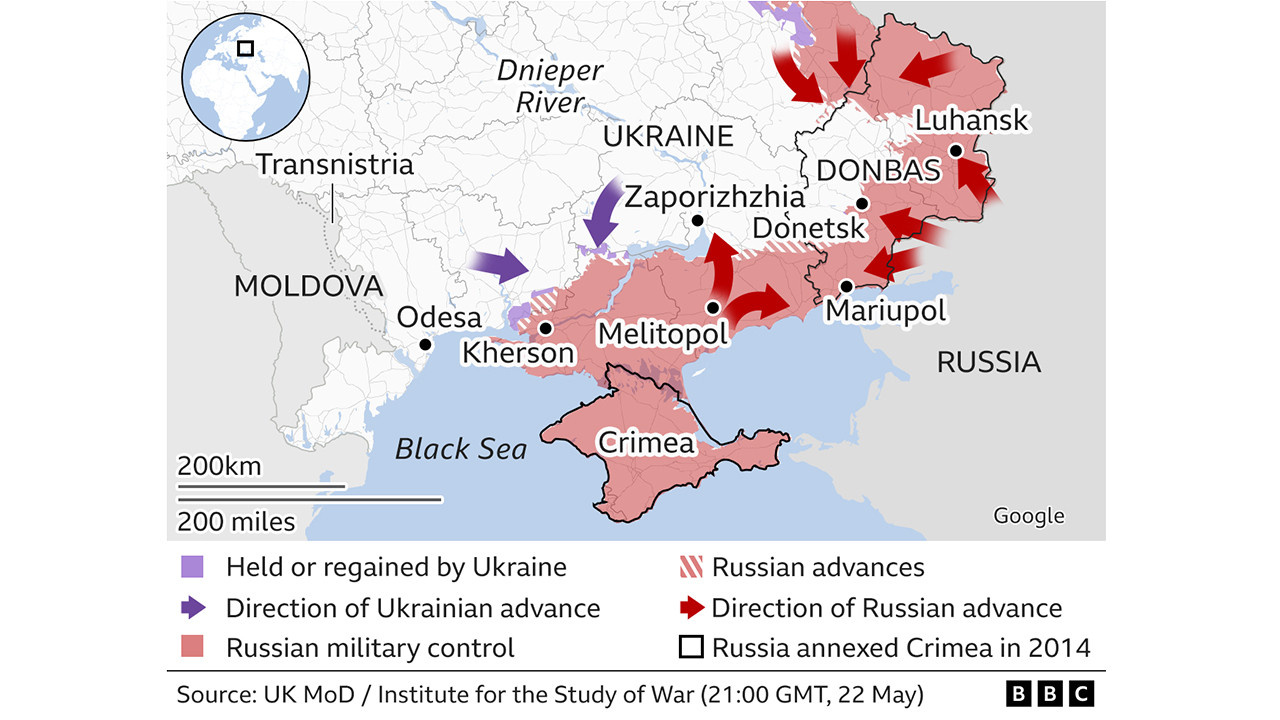 Ukrayna son durum haritası