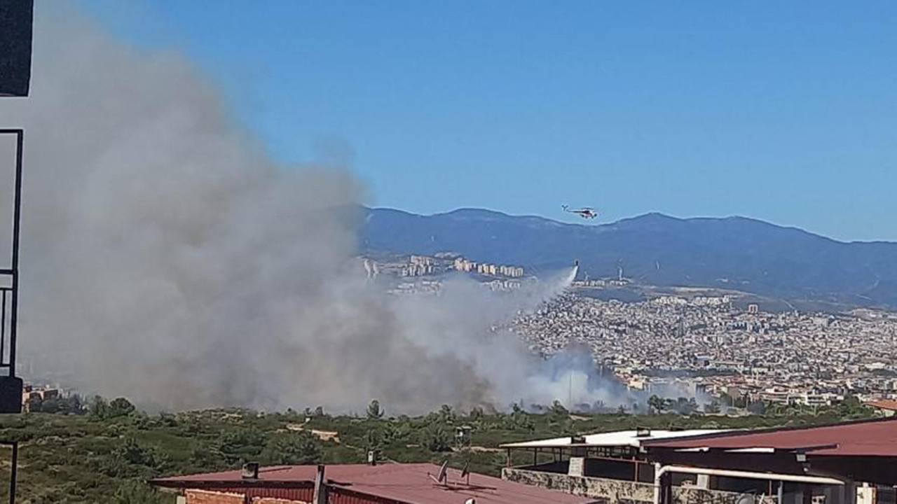 İzmir Konak son dakika yangın haberi