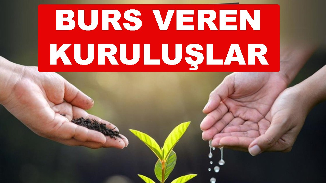 Burs veren vakıflar, kurumlar, dernekler, kuruluşlar listesi