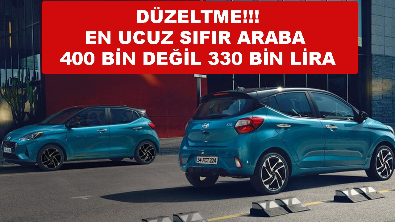 En ucuz sıfır araba fiyatı ne kadar oldu - Güncel Fiyat Listesi