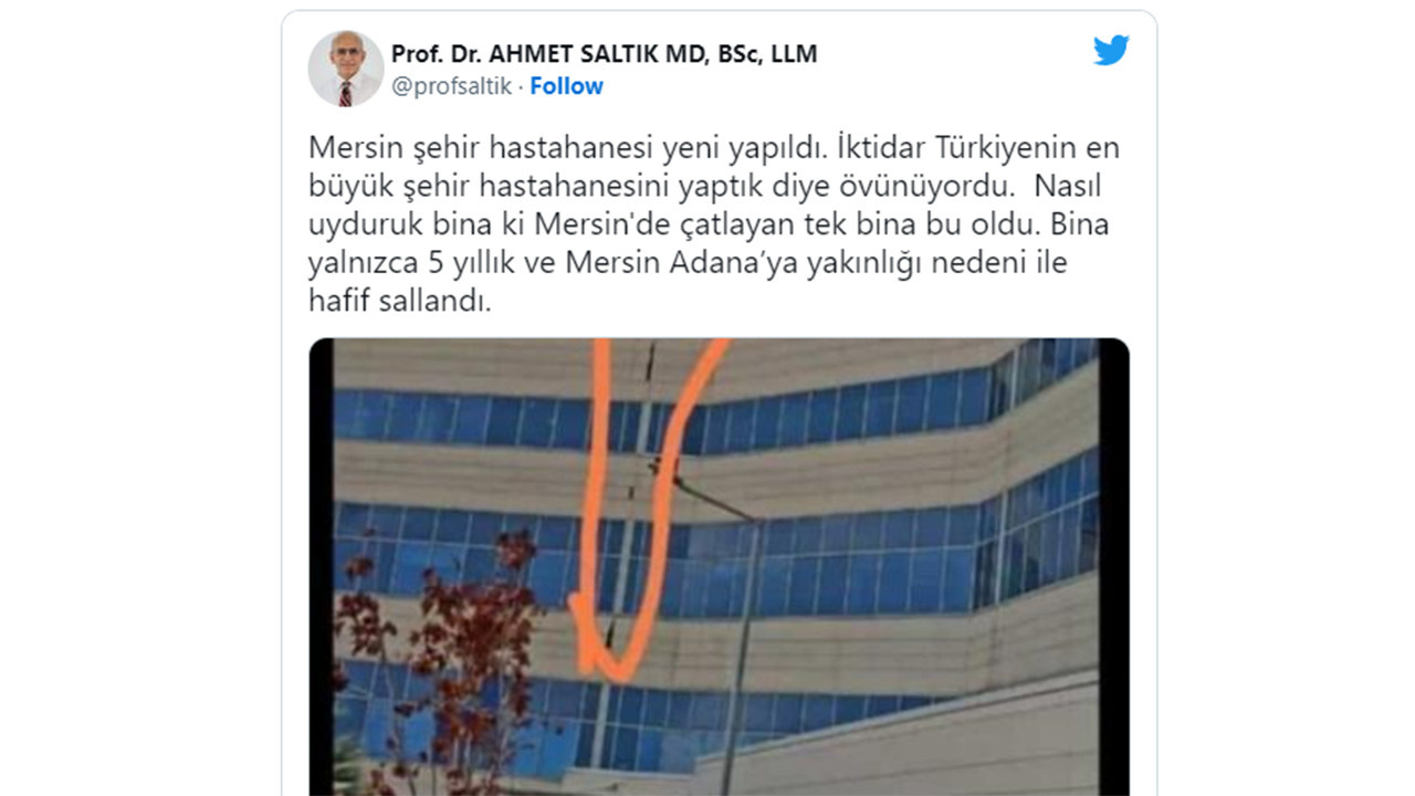 Mersin Şehir Hastanesi yıkıldı mı? İşin aslı nedir
