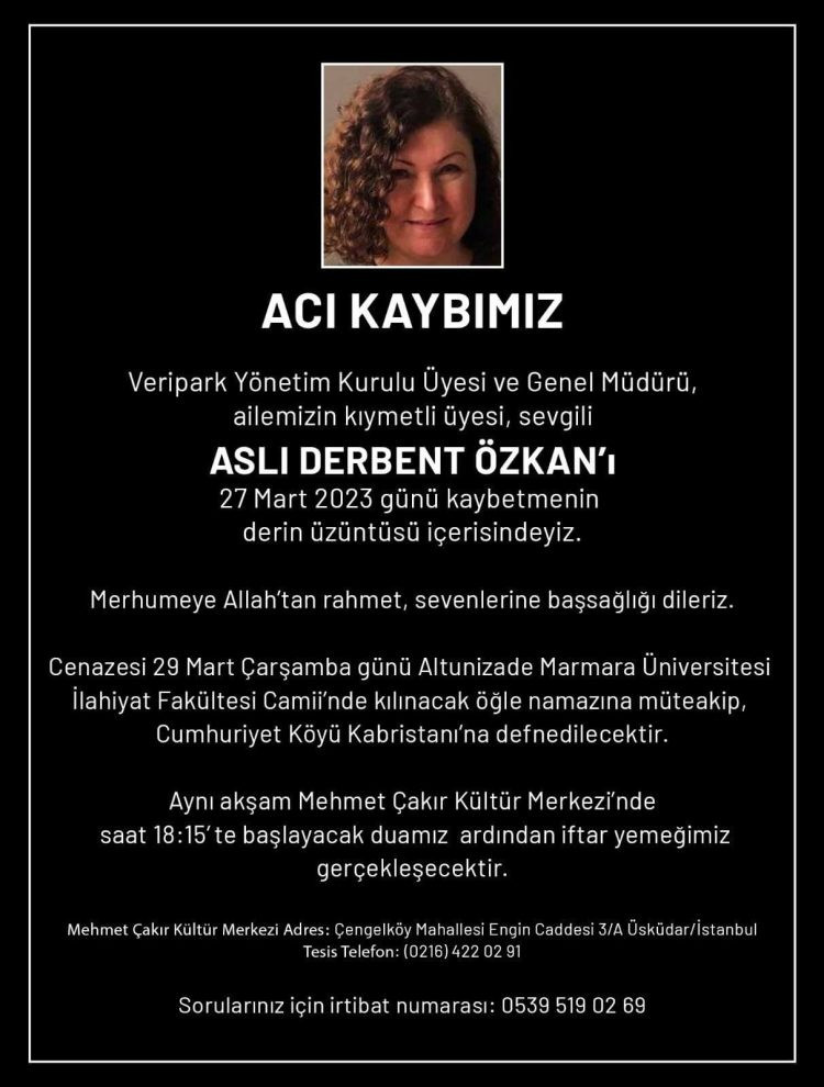 Aslı Derbent Özkan neden öldü Aslı Derbent Özkan kimdir