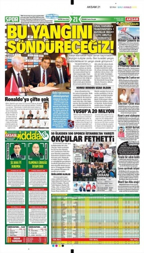 Spor gazete manşetleri bugün - 31 Mayıs - Sayfa 5