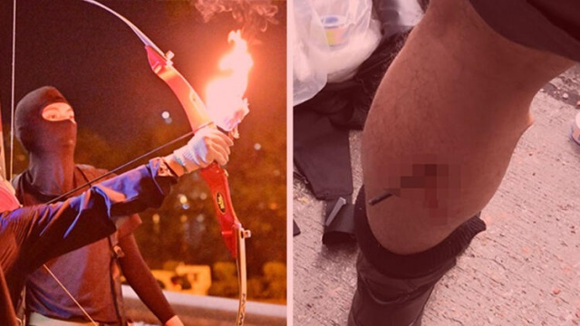 Ellerinde ABD bayraklarıyla polise okla saldırıyorlar - Sayfa 18