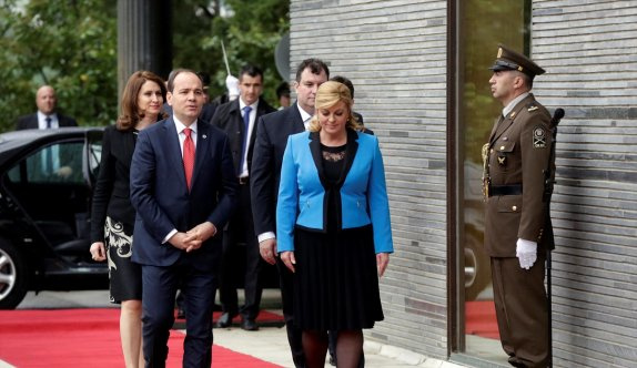 Arnavutluk Cumhurbaşkanı Nishani Hırvatistan'da