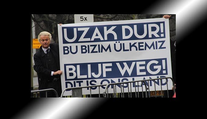 Wilders'dan Türk Büyükelçiliği önünde protesto
