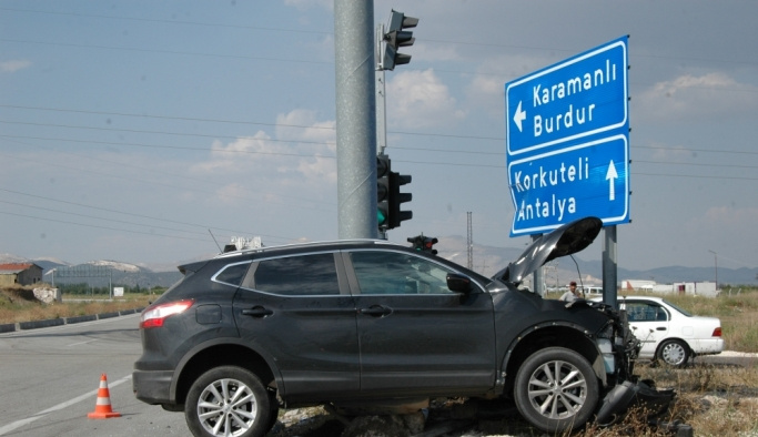 Burdur'da trafik kazası: 5 yaralı