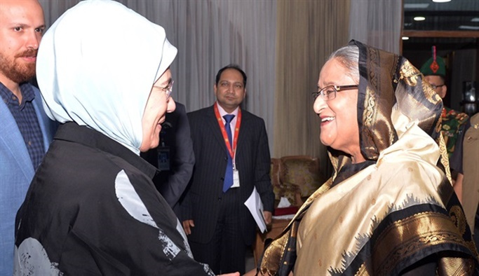 Emine Erdoğan, Bangladeş Başbakanı ile görüştü