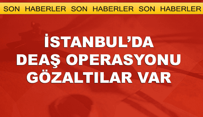 İstanbul'da DEAŞ operasyonu, çok sayıda gözaltı var