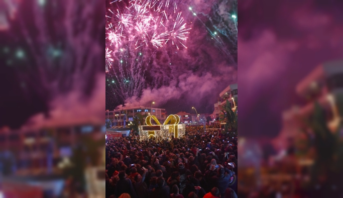 Bodrum ve Marmaris'te yeni yıl kutlaması