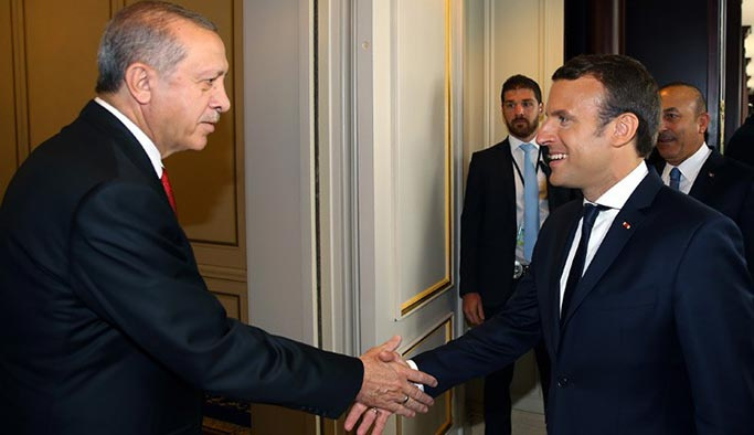 Erdoğan, Macron'a Zeytin Dalı'nı anlattı