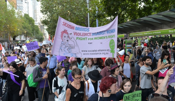 Avustralya'da kadınlar hakları içi yürüdü