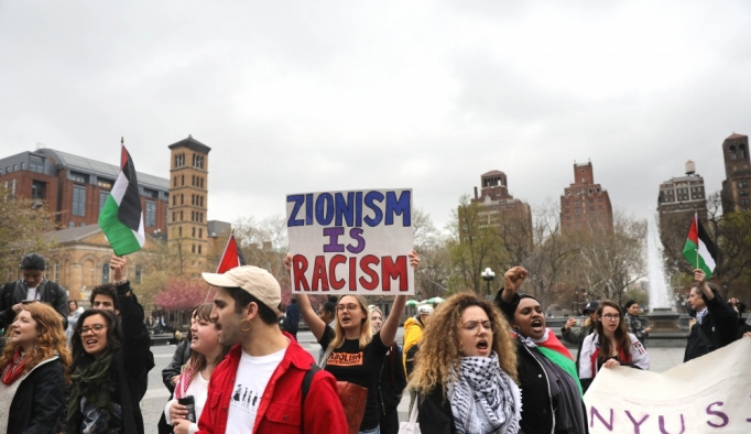 New York'ta Gazze protestosu