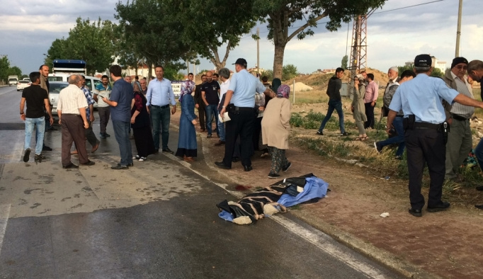 Konya'da otomobilin çarptığı yaya öldü