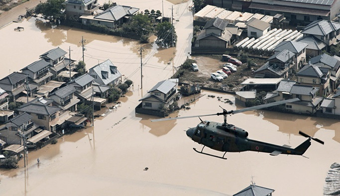 Japonya'da sel felaketi: 112 ölü