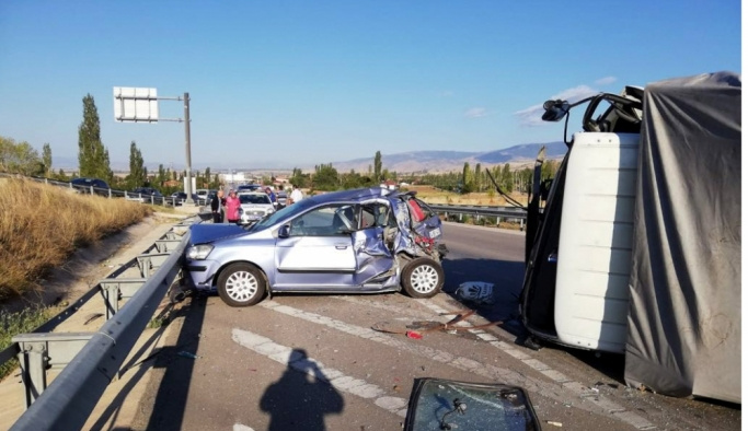 Amasya'da trafik kazası: 5 yaralı