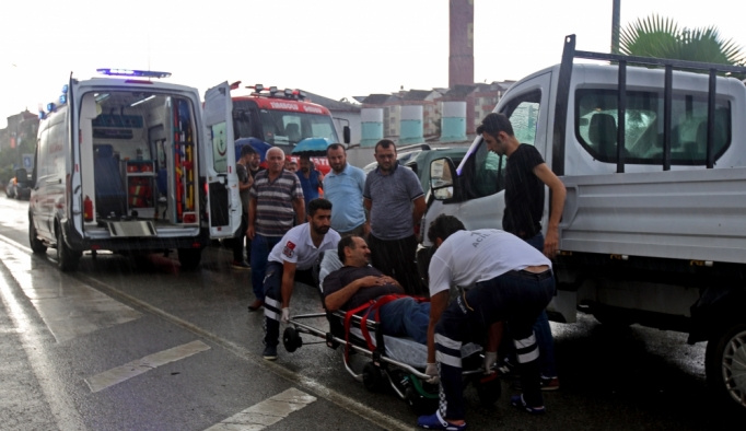 Giresun'da zincirleme trafik kazası: 3 yaralı