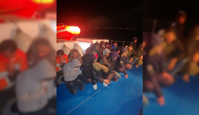 Muğla'da yelkenli teknede 44 düzensiz göçmen yakalandı