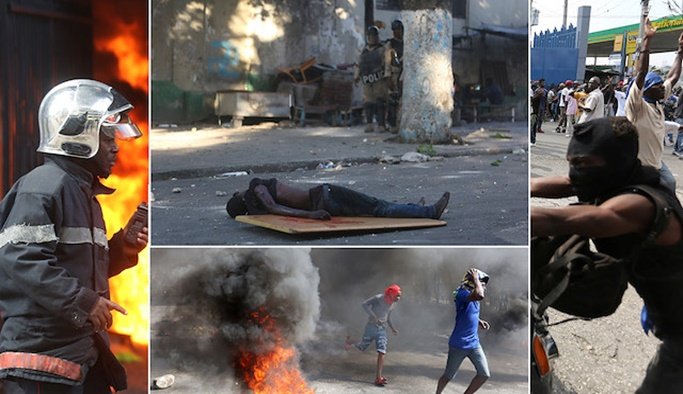 Haiti'de gösteriler kana bulandı